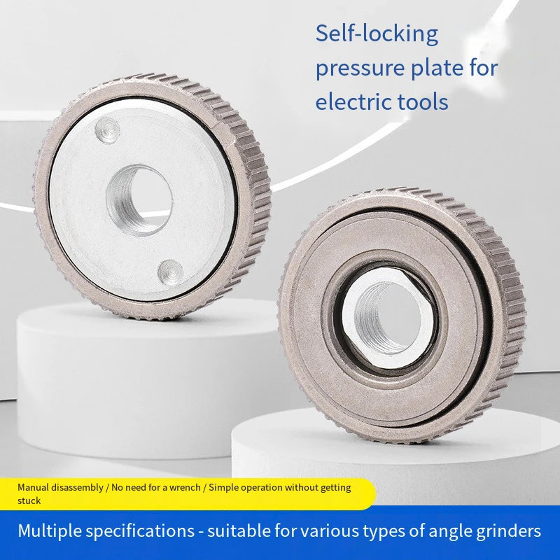 Angle Grinder M14 Thread Inner Outer Flange Nut Quick Release Locking Qme