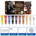 Car Leather Repair Gel Home Sofa Scratch Cracks Paint Care Shoes Complementary Color Refurbishing Auto Leather Restore Color Kit Qme 10 color Set