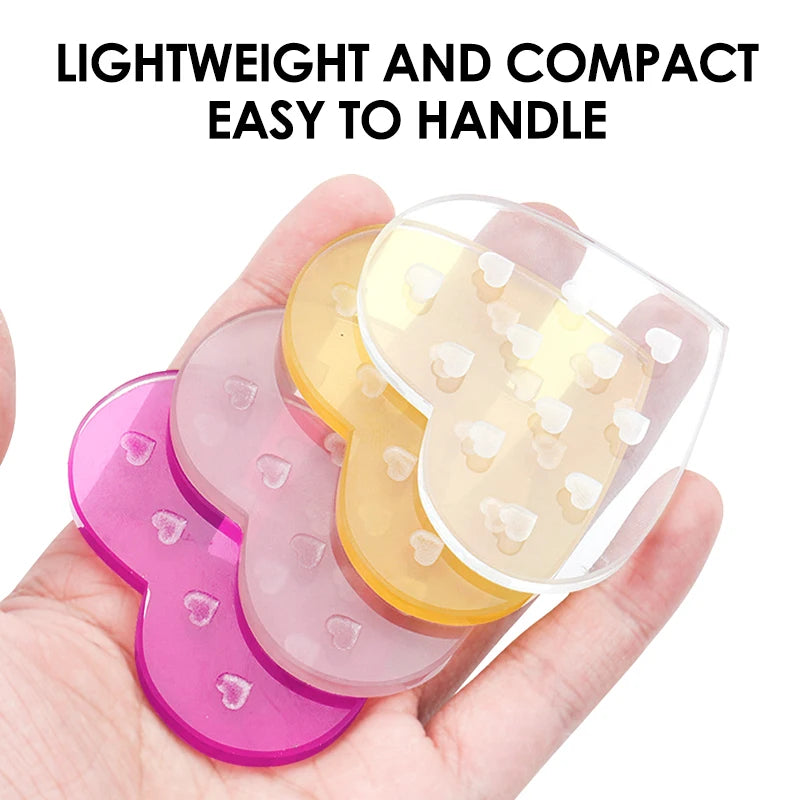 NATUHANA Heart-shaped Crystal Resin Eyelash Glue Pad Glass-like Qme