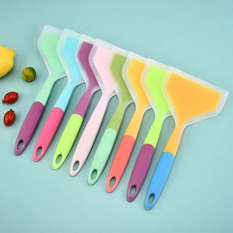 Silicone Kitchen Ware Cooking Utensils Spatula Beef Meat Egg Scraper Qme