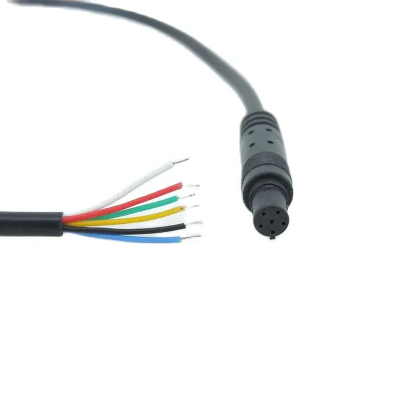 3pcs DIY 4pin core Car DVR Camera Extension Cable HD Monitor Vehicle Rear View/Back Up Camera Wire Male Female Plug Cord Qme