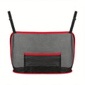 Maximize Your Car's Storage Space with this Large Capacity Car Seat Net Pocket! Qme Red