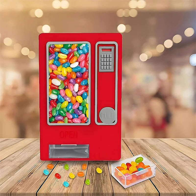 Candy Dispenser Cute Vending Machine Desktop Manual Dispense Mini Qme