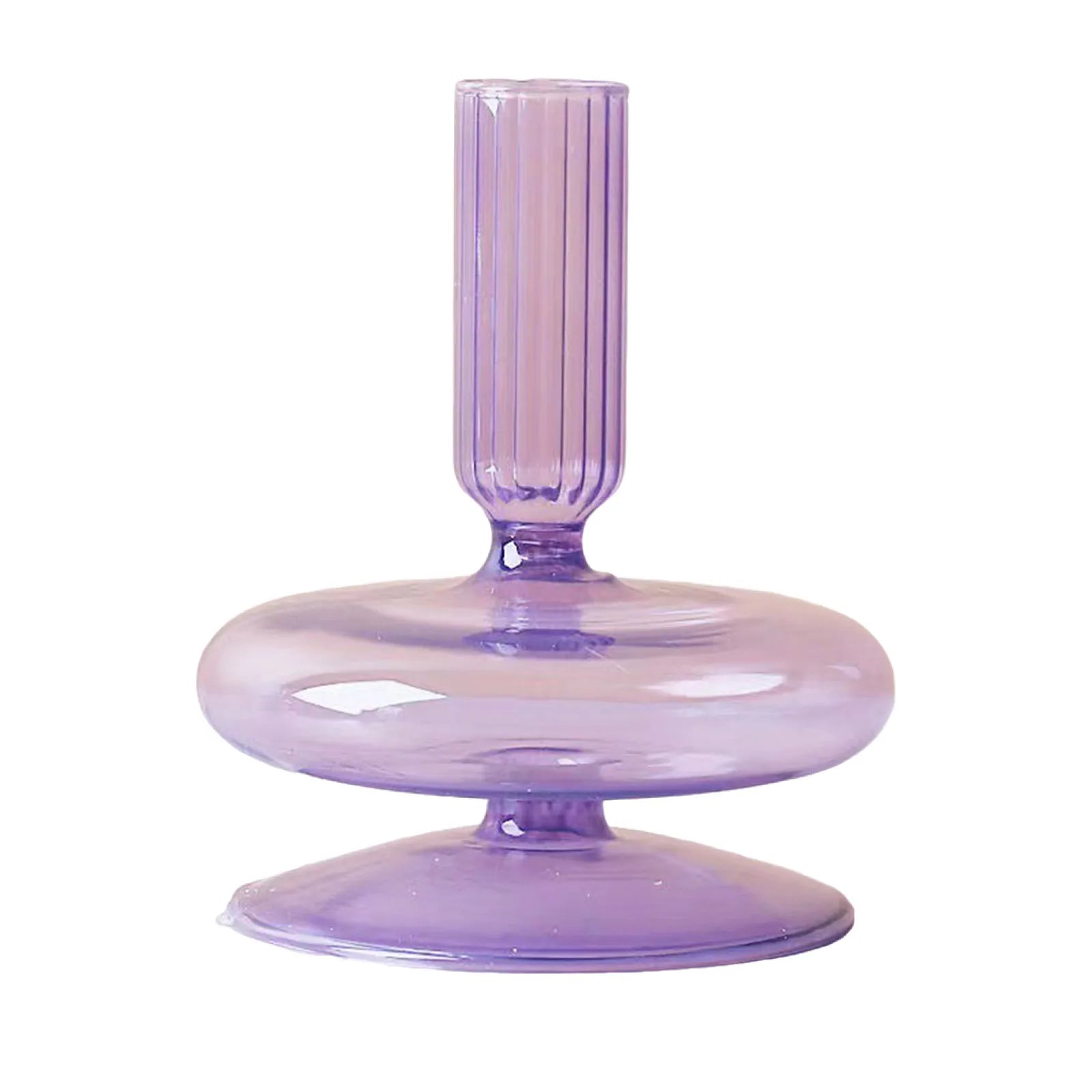 Glass Vase for Centerpiece Modern Elegant Flower Vase Candle Holder for Wedding Home Decor Housewarming Gift Glass Vase Decor Qme G