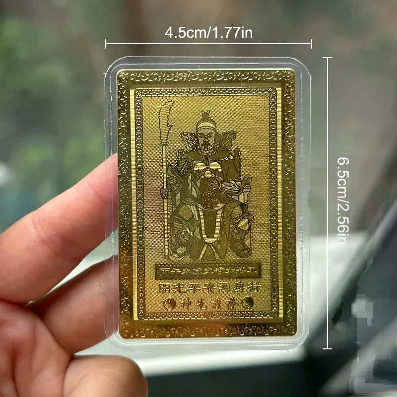 2026 Mini Tai Sui Card Horse Year Feng Shui Blessing Card Amulet Safety Health Wealth Portable Statue Protective Gift Home Decor Qme