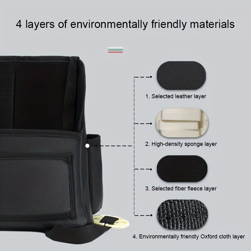 Organize Your Car with This Hanging Storage Bag - Keep Your Car Seat Clean & Tidy! Qme