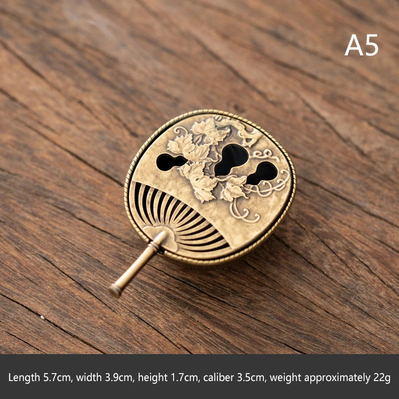 Yoga Meditation Bedroom Ambiance Home Decor Brass Incense Burner Qme A5