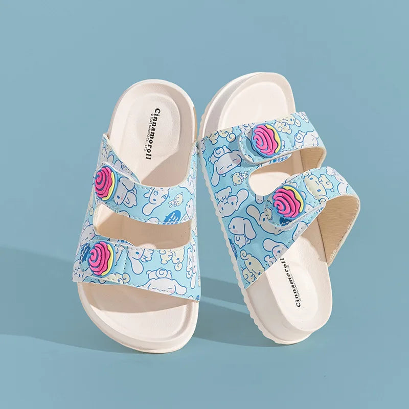 Hello Kitty Cartoon Flip-Flops Cute, Non-Slip Flip-Flops for Students Melody Lightweight Home and Bathroom Flip-Flops Qme 4 170mm