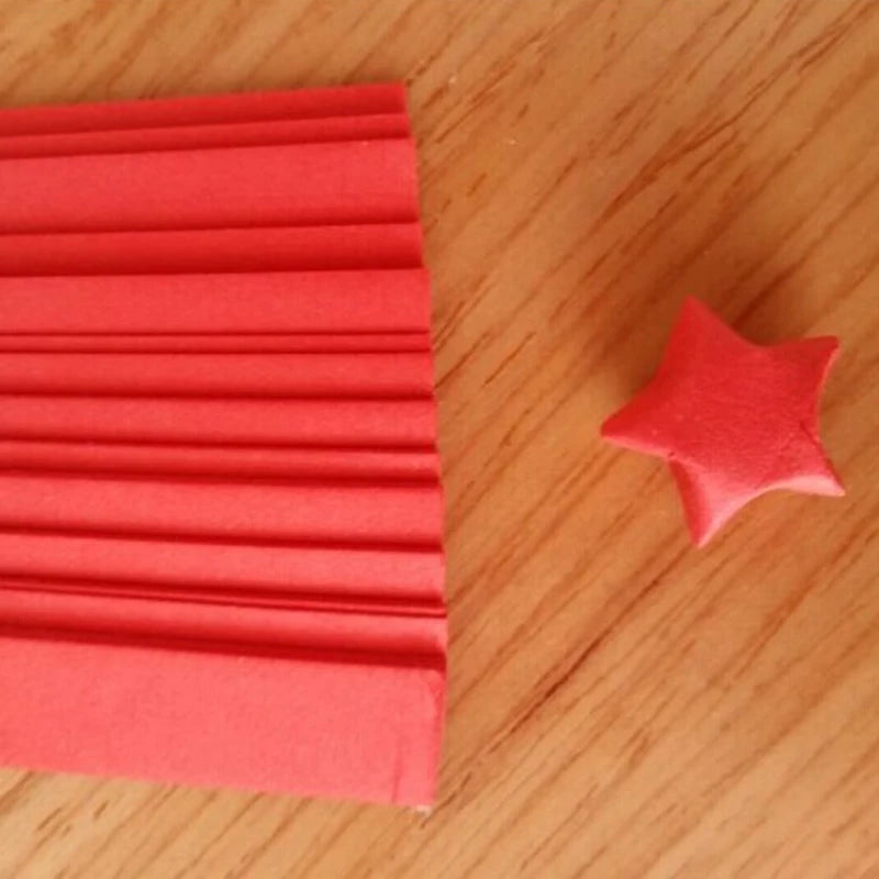 ^Origami Lucky Star Paper Strips Folding Paper Ribbons Colors Qme