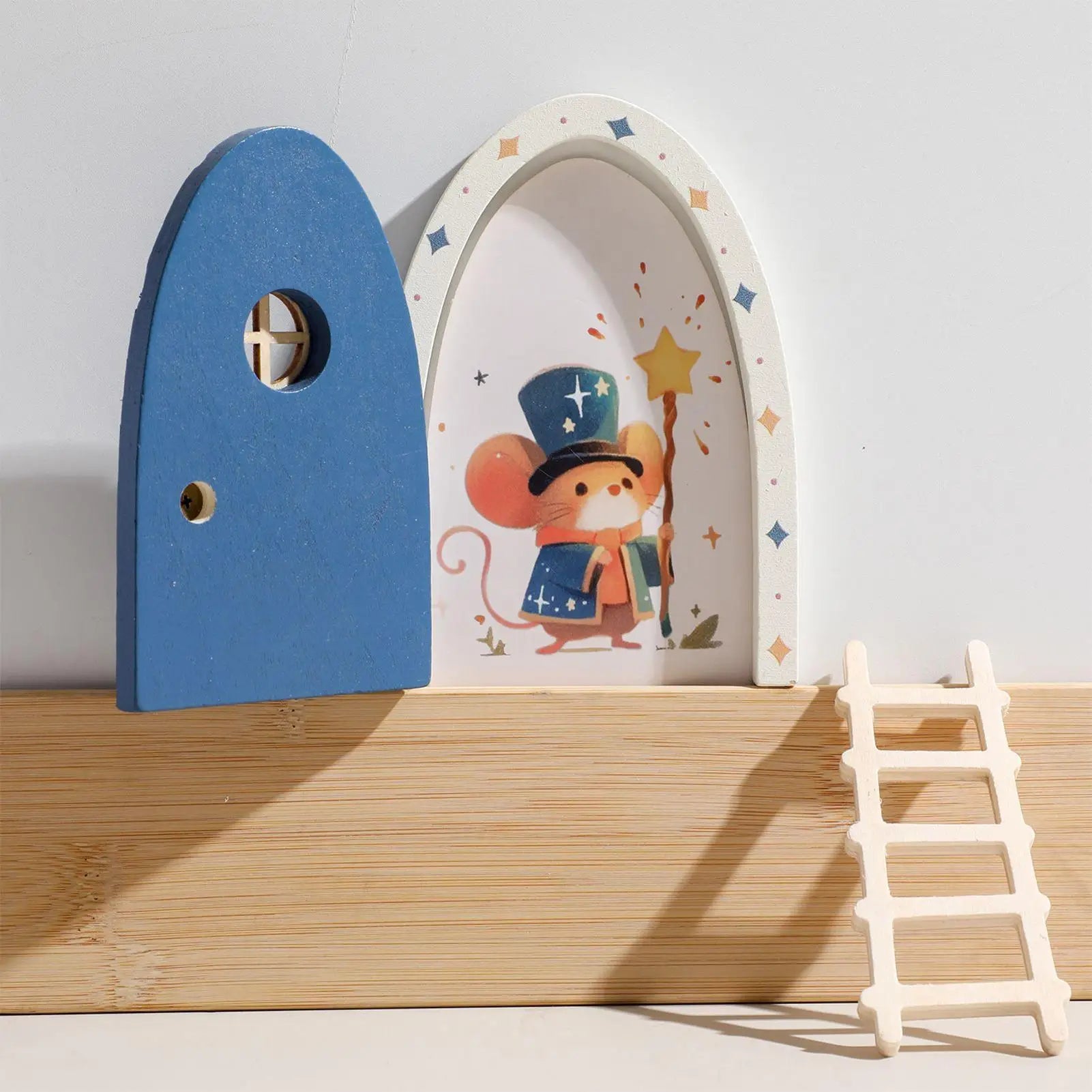 Wooden Fairy Door Tiny Holiday Party Supplies Thanksgiving Birthday Qme