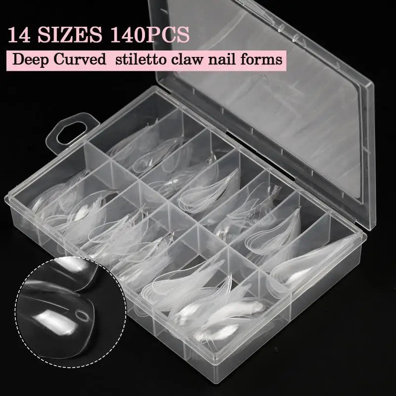 3D Eagle Claw Shape Nail Forms Extension Dragon Acrylic Nails Special Qme