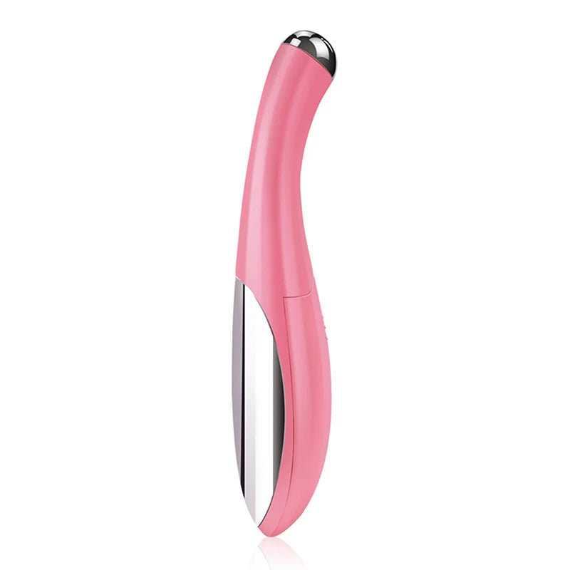 Portable Electric Eye Massager Vibration Therapy Wrinkles Dark Qme 15cm pink