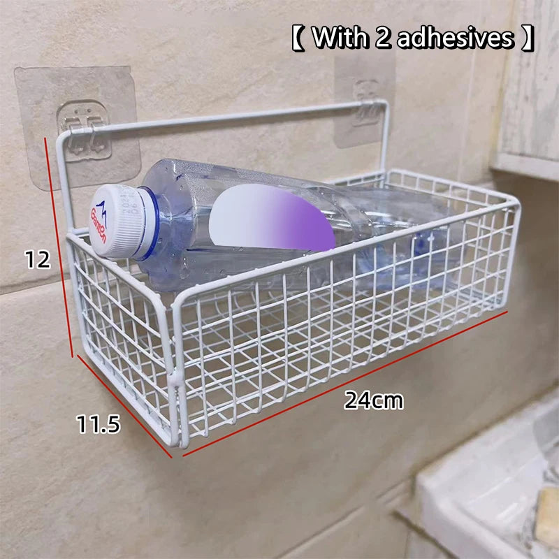 Kitchen And Bathroom Storage Rack No Drilling Required Wall-Mounted Storage Rack Qme A10