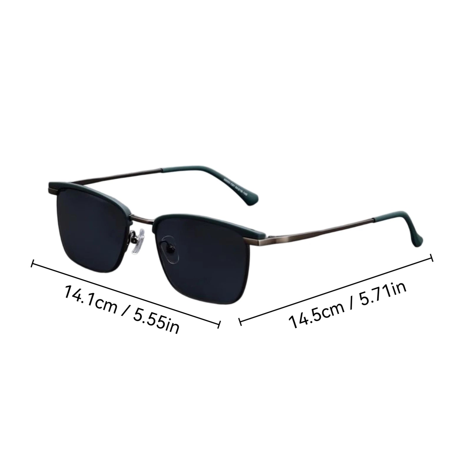 Men and Women Vintage Polarized Sunglasses Colored Reflective Glasses Driving Sunglasses Fashion High Street Accessory Qme