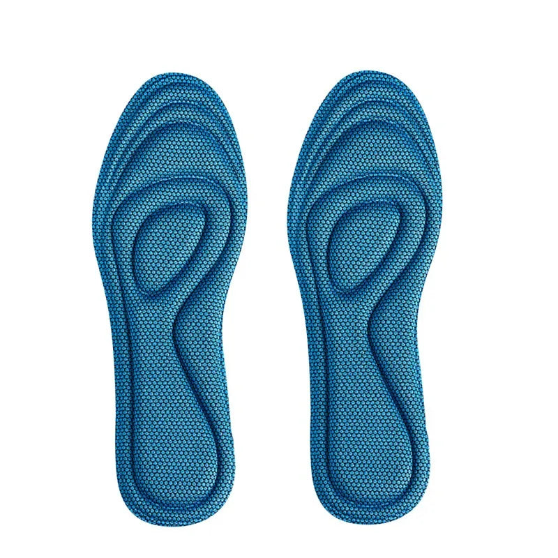 2pcs Soft Memory Foam Orthopedic Insoles For Shoes Antibacterial Deodorization Sweat Absorption Insert Sport Shoes Running Pads Qme Blue 35-36