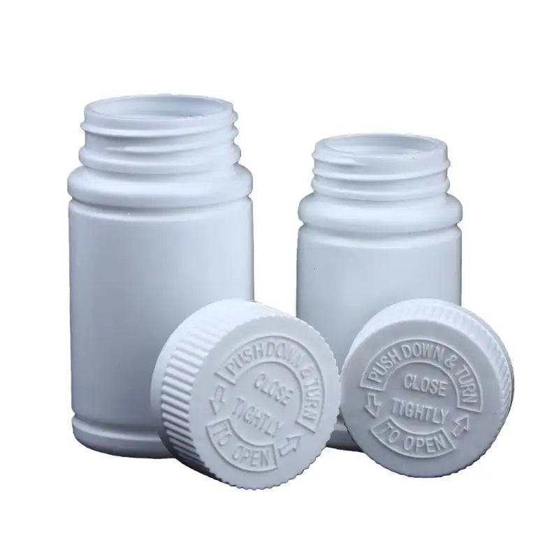 Solid Powder Portable Containers Plastic HDPE White Empty Seal Qme