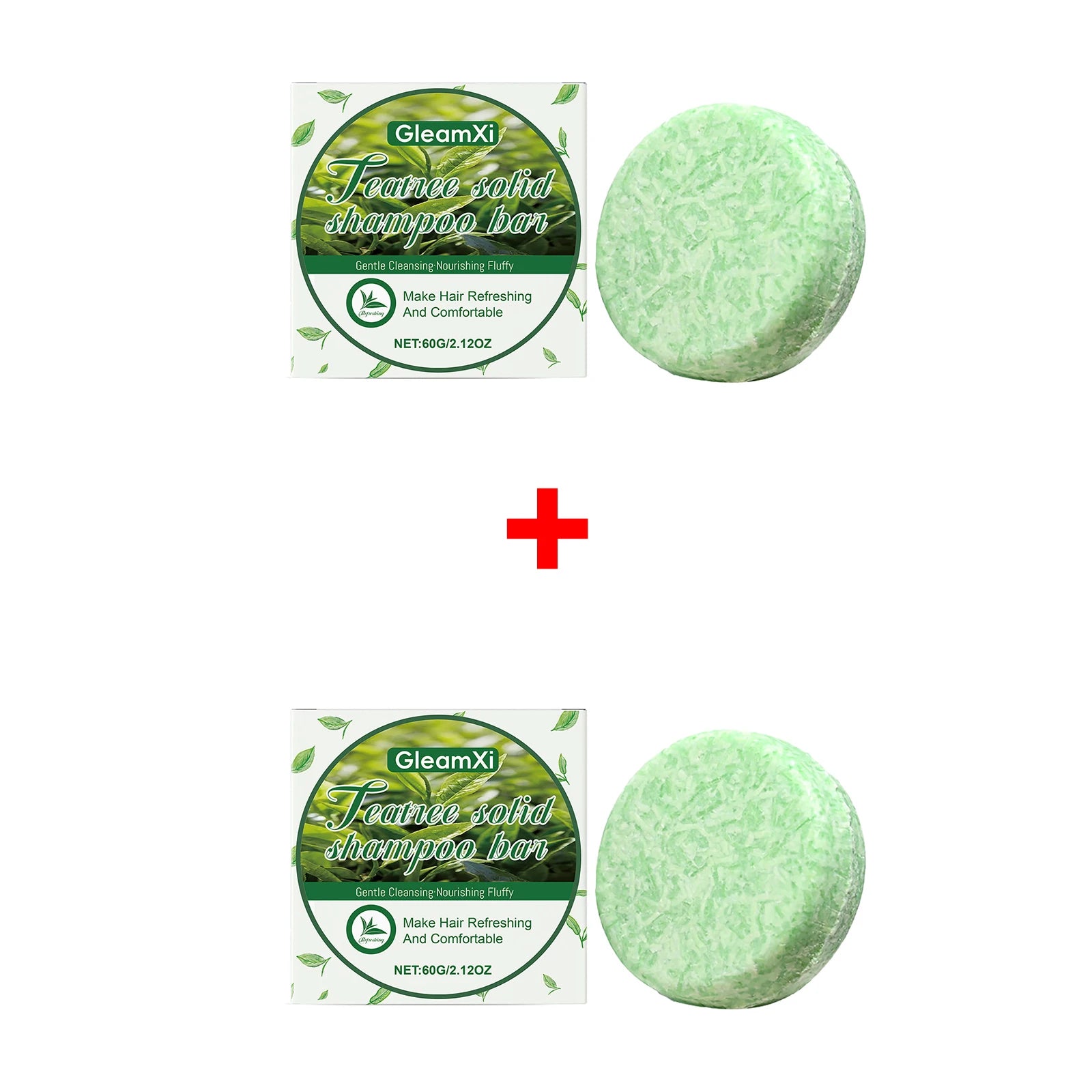 Solid Hair Soap Deep Cleaning Anti Dandruff Oil Control Soothing Qme 2 x 60g Boxed