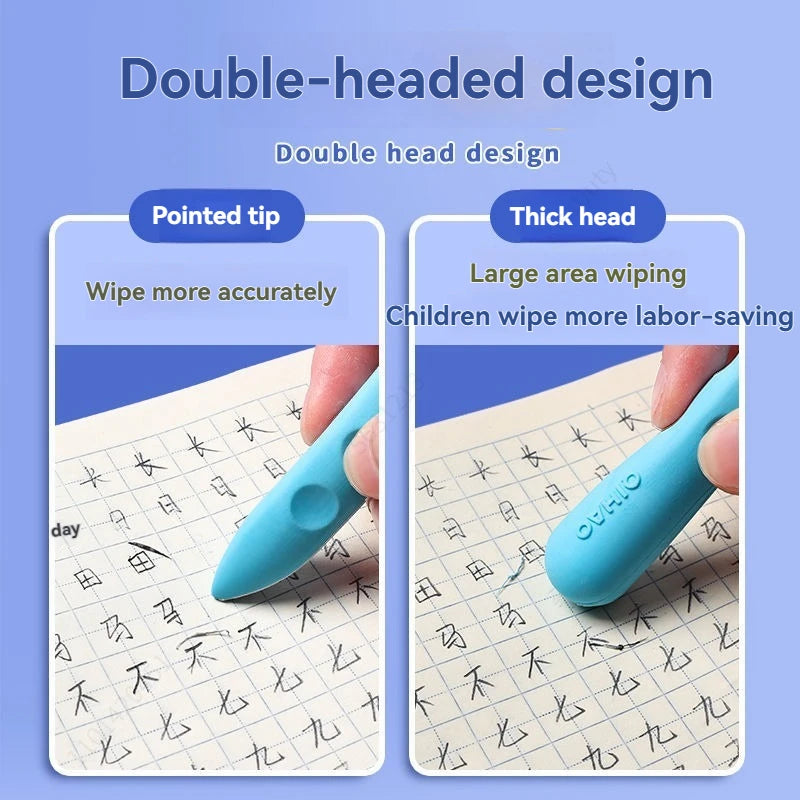 3/6Pcs Hole Eraser Pen No Dust No Crumbs Clean Eraser Cute Portable Eraser for Art Drawing Stationery Supplies Qme