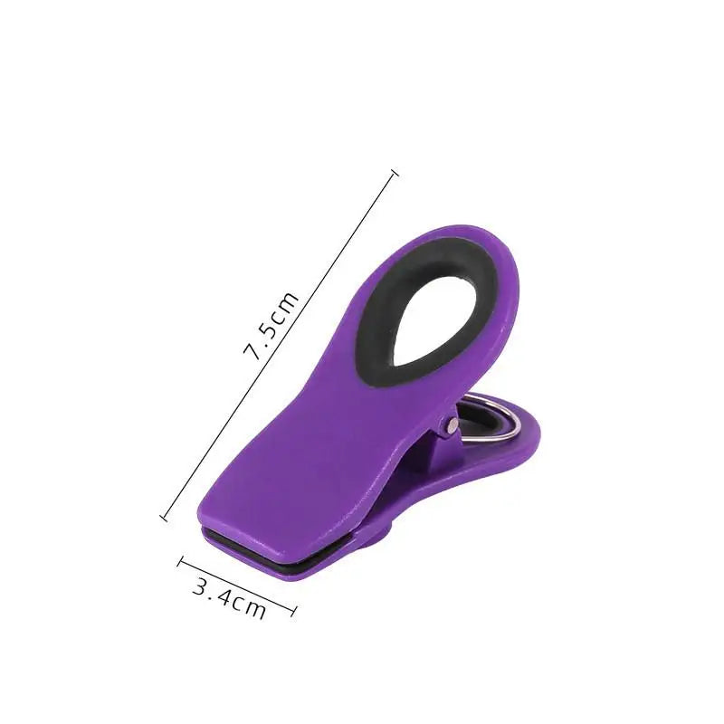 Moisture-proof Refrigerator Magnetic Clip Food Grade Strong Magnet Qme Purple