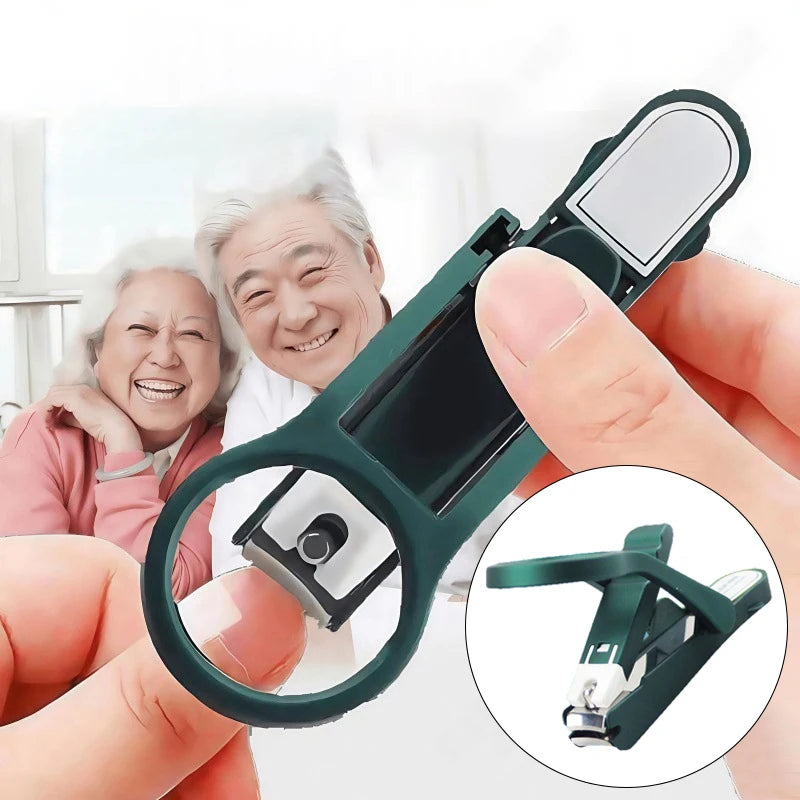 Unique Nail Clippers Precision Magnifying Glass Anti-splash Feature Qme Default Title