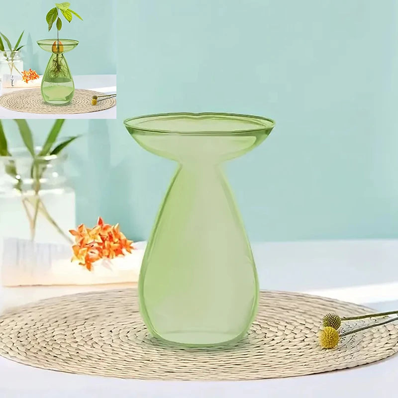 Colorful Transparent Avocado Hydroponic Vase Glass Avocado Seed Starter Vase Plant Seed Growing Kit Gardening Lovers Home Decor Qme A1