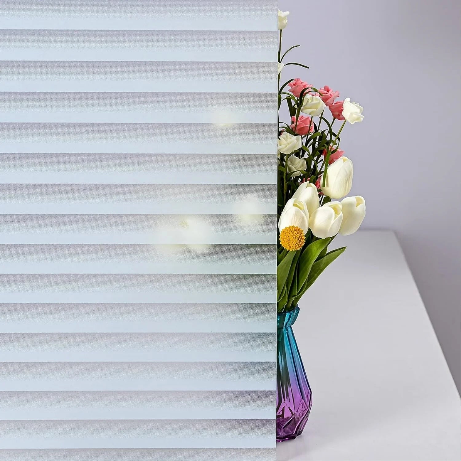 Frosted Electrostatic Window Film That Can Renovate Windows Without Qme baibaiye 40cmX5m