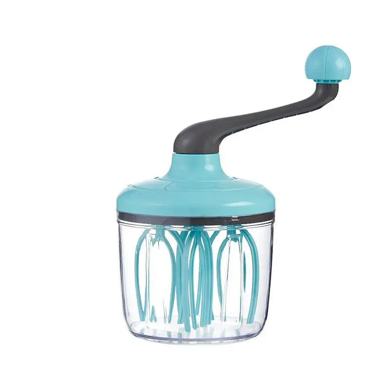 Multifunctional Manual Whisk Semi-automatic Egg White Cream Cake Hand Qme Green