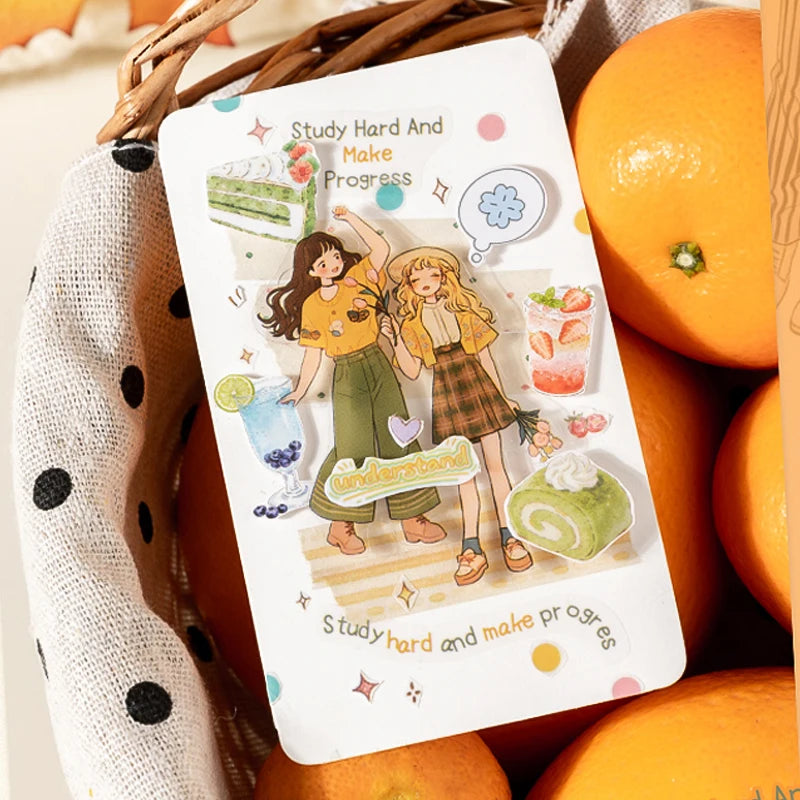 6 Rolls Girl Character Washi Tape, Soft & Healing Decor for Journals, Gift Wrapping & Versatile Scene Crafting Qme