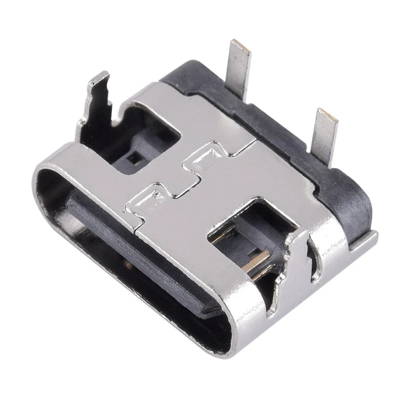 2 Pin Micro USB C Connector Socket 3 1 Type-c Female Power Jack Dock Qme