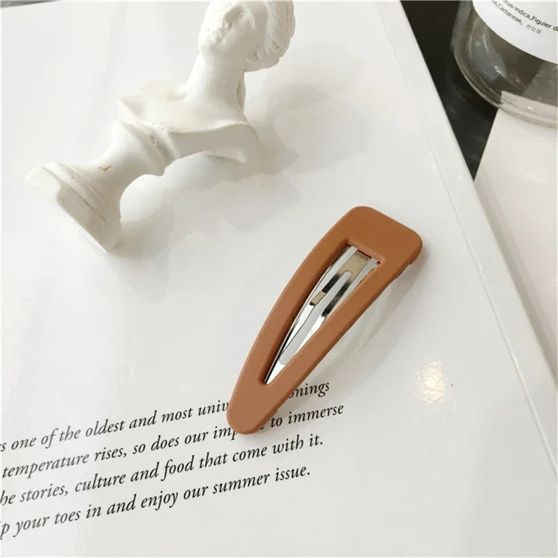 2Pcs/Set Cute Candy Colors Dripping Hairpins BB Clip Girls Children Hair Pin Barrette Accessories Women Kids Hairgrip Headdress Qme S17Pumpkink 2Pcs