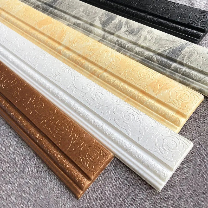 3D Self Adhesive Wall Sticker Waterproof Edge Banding Strip Corner Qme