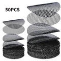 50PCS Flowerpot Gasket Ceramic Black Leakproof Soil Super Large Diameter Breathable Insect-Proof Plastic Circular Mesh Pad Qme 5cm 50pcs