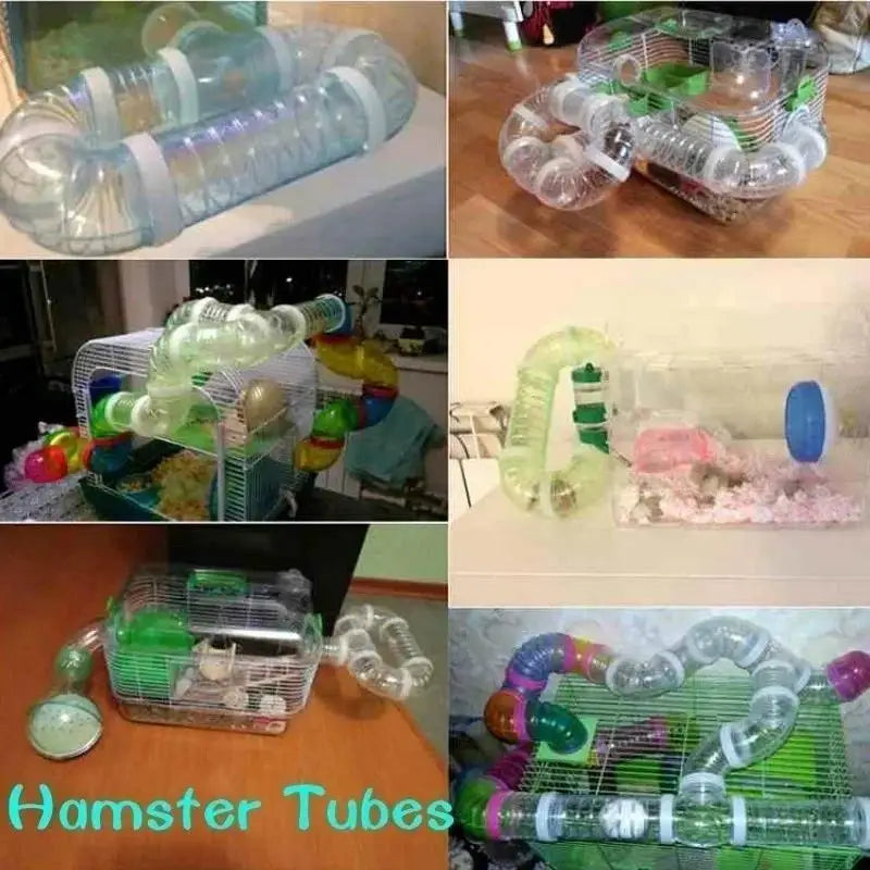 U-shaped Plastic Pipe Toy Hamster Cage Modified External Tunnel Qme