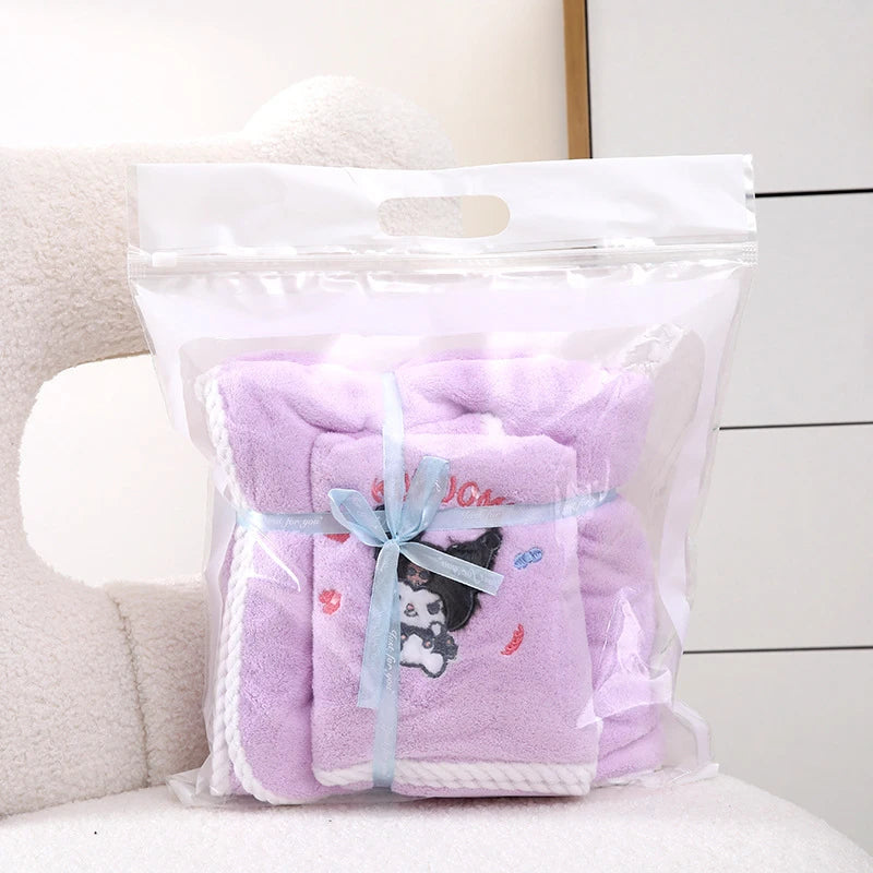 Kuroko Character Bath Towel Two-piece Absorbent Quick-drying Qme