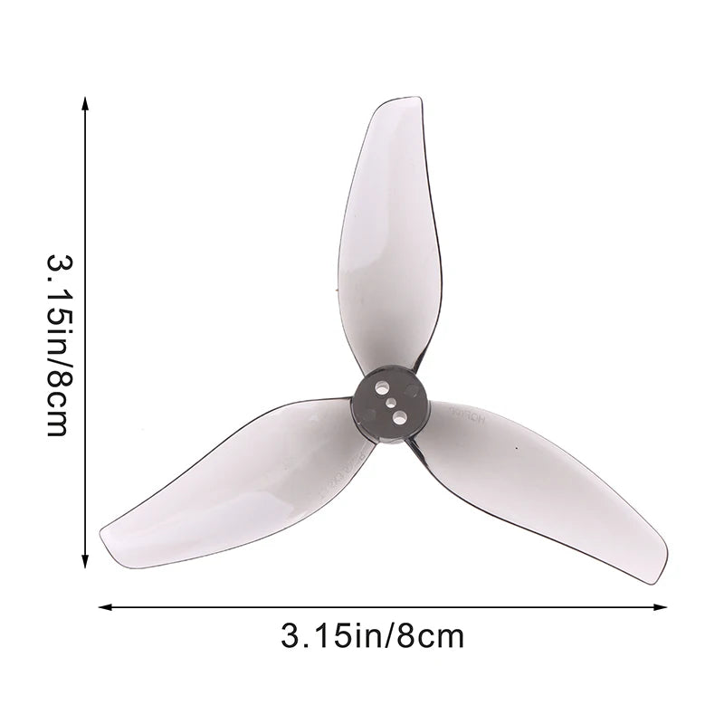2Pairs HQProp T3 5X3 3535 FPV Prop Carbonate Propeller 3-Blade Race Qme 1