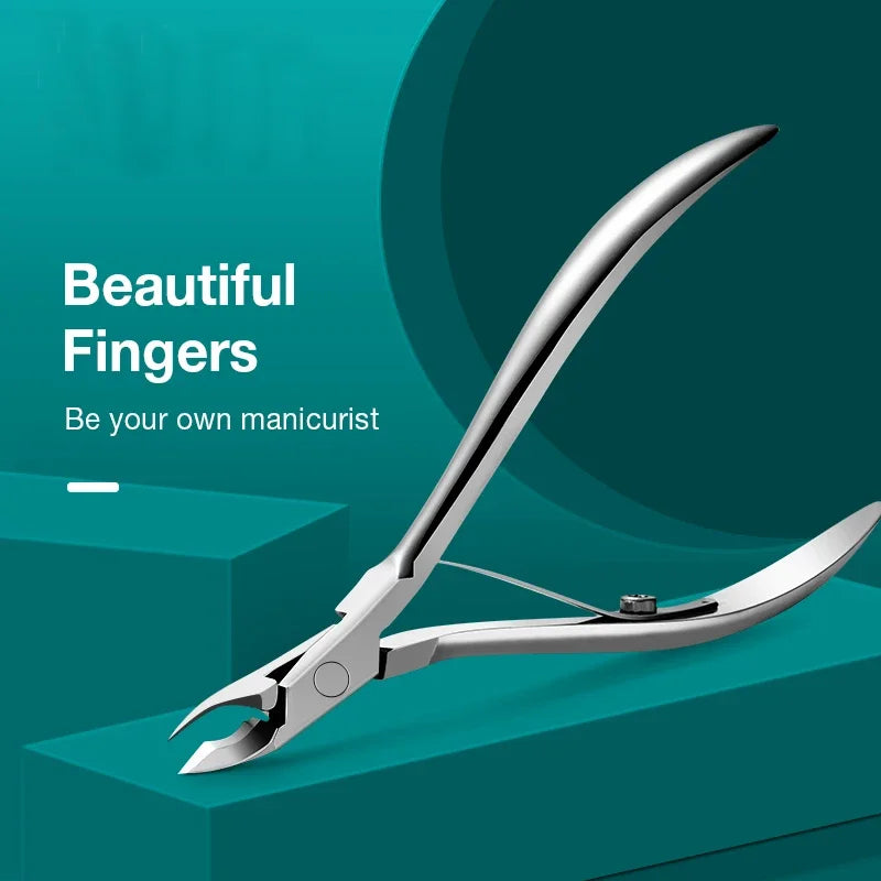 Nail Cuticle Nipper Manicure Scissors Stainless Steel Tweezer Clipper Qme