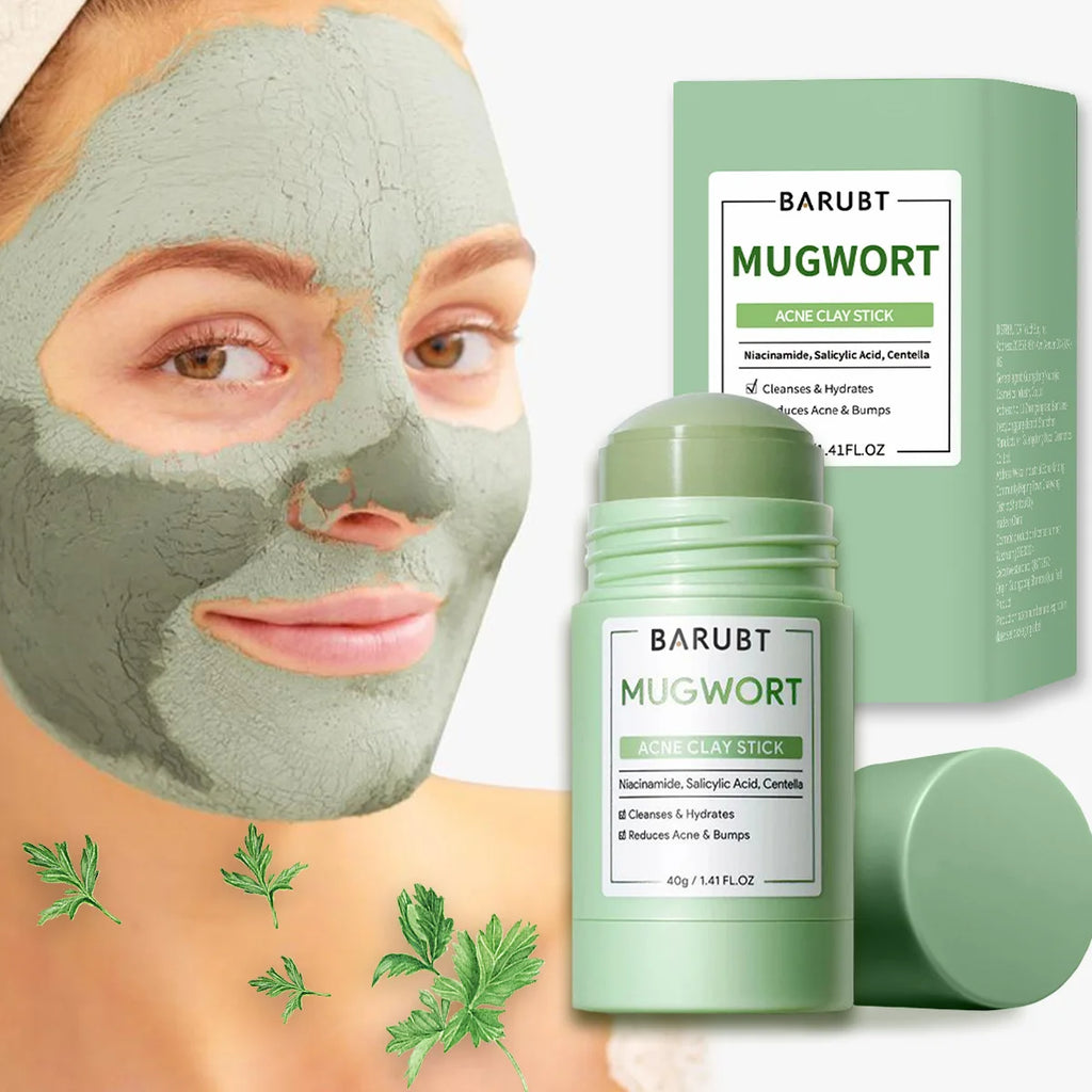 Mugwort Acne Clay Stick Niacinamide Salicylic Acid Face Mask Deep Qme