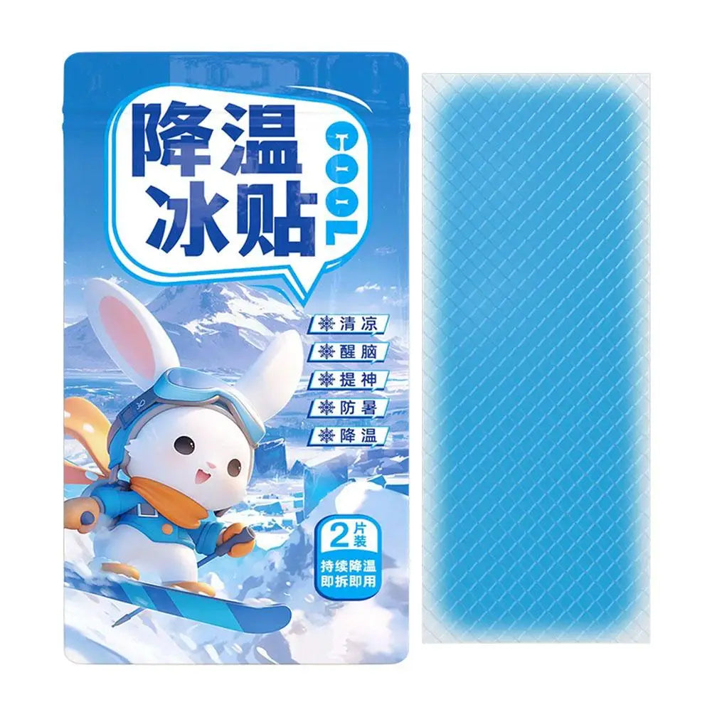 5 Pairs Forehead Fever Cool Pads Cooling Gel Patches Discomfort Qme 5 pairs