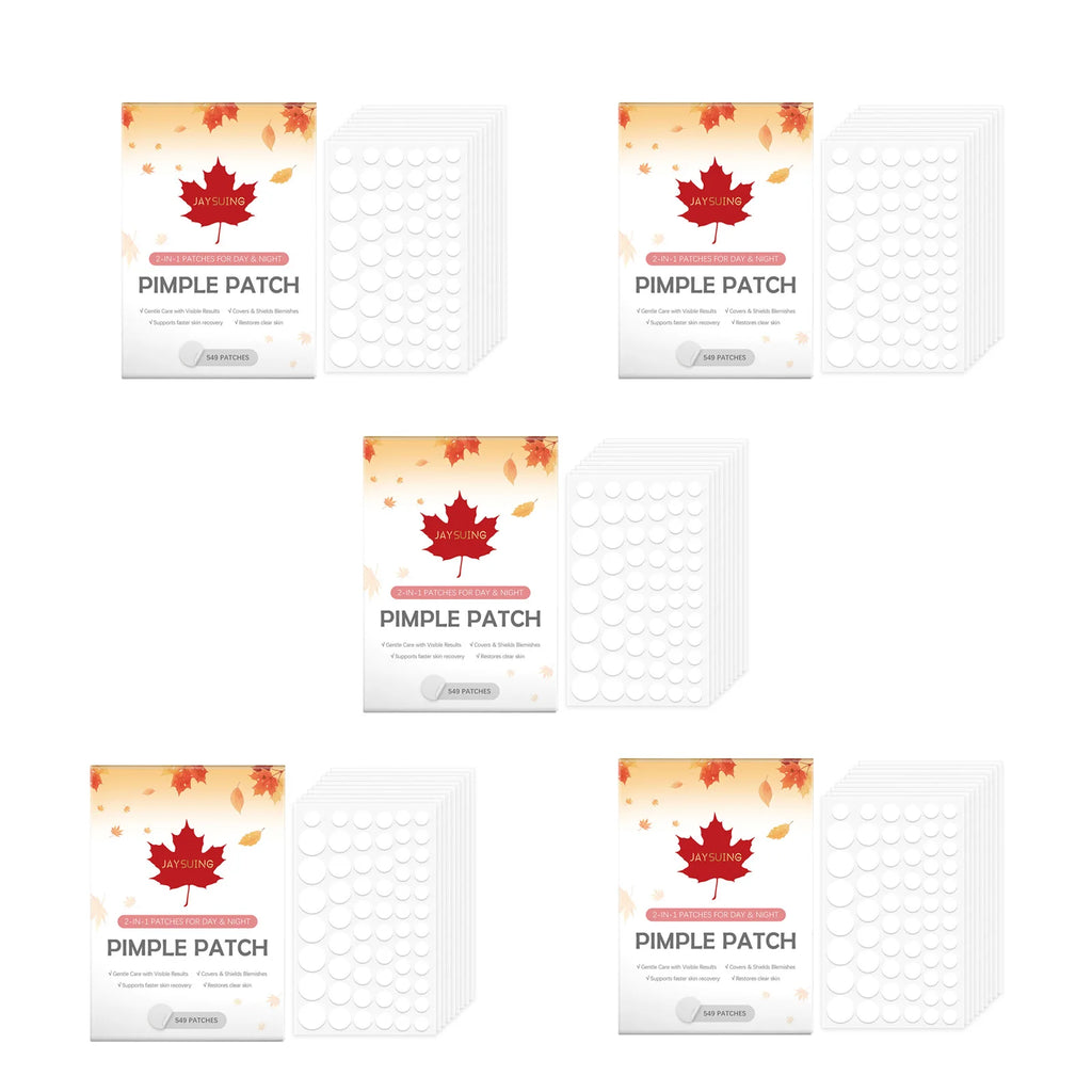 Pimple Patches Improves Facial Blemishes Effectively Remove Acne Pimples Covering Heals Skin Waterproof Invisible Acne Stickers Qme 5 X 549pcs Boxed