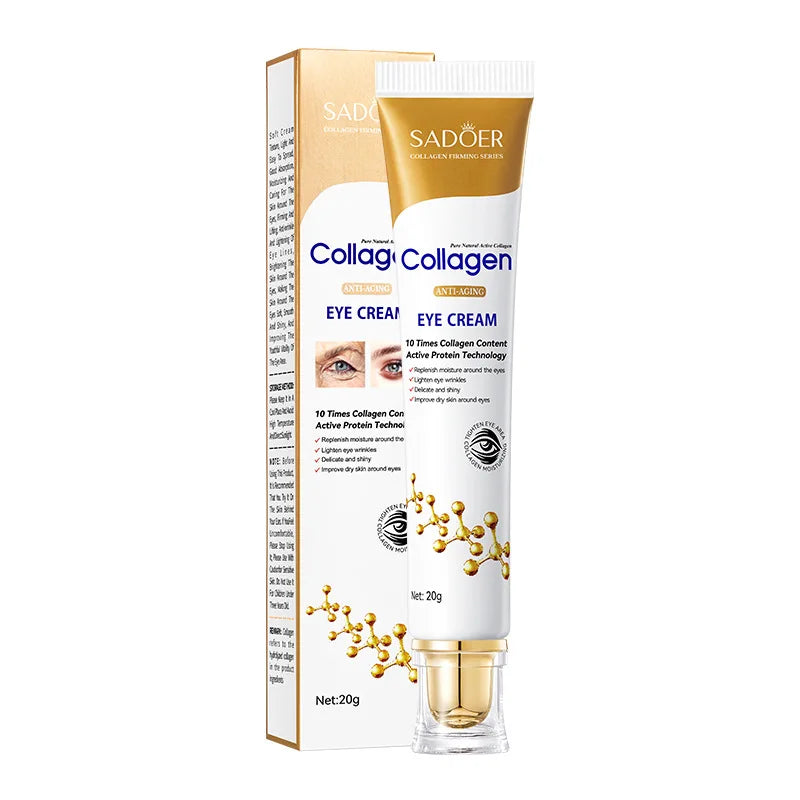 Collagen Eye Cream Anti-aging Moisturizing Firming Reduces Dark Qme Collagen Eye Cream 20g