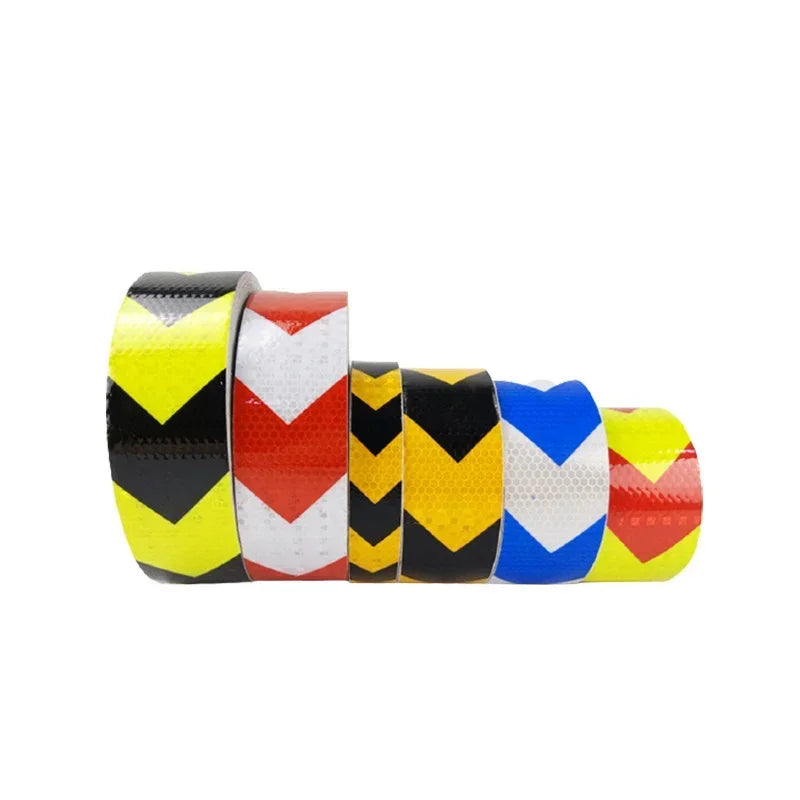 Self Adhesive Warning Tape, Reflective Film, Reflective Tape Stickers for Automobiles and Motorcycle, Car-Styling Safety Mark Qme