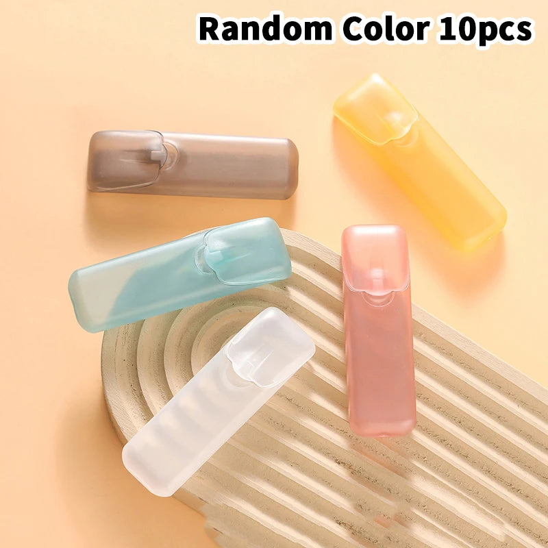 Portable Small Toothpick Case Mini Storage Boxes Holder Lid Home Qme A10