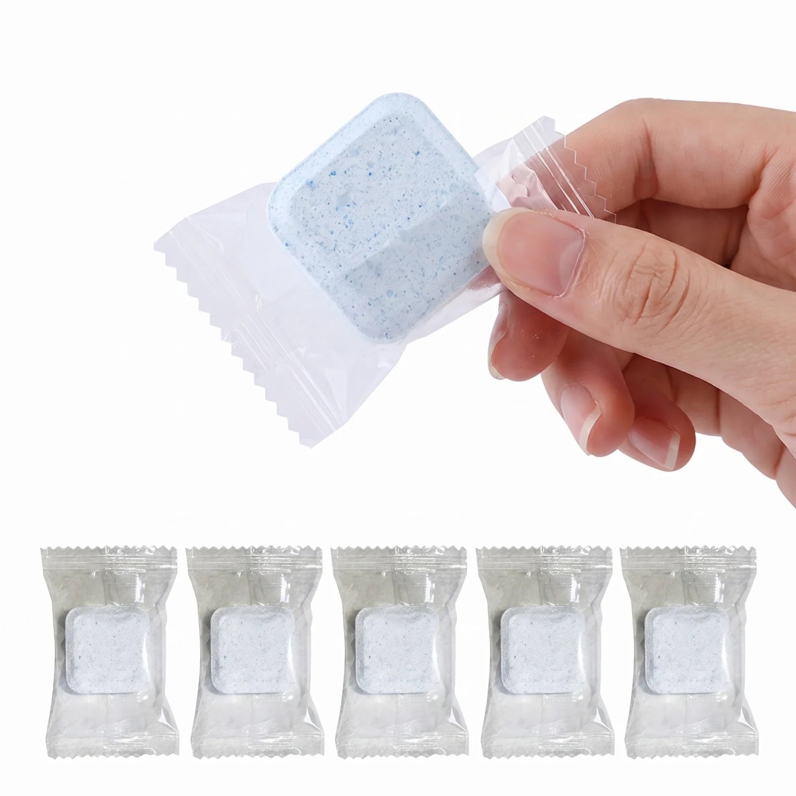 5 Pack Effervescent Toilet Cleaning Tablets Powerful Stain Removal Descaling and Deodorizing Home Toilet Cleaner Qme