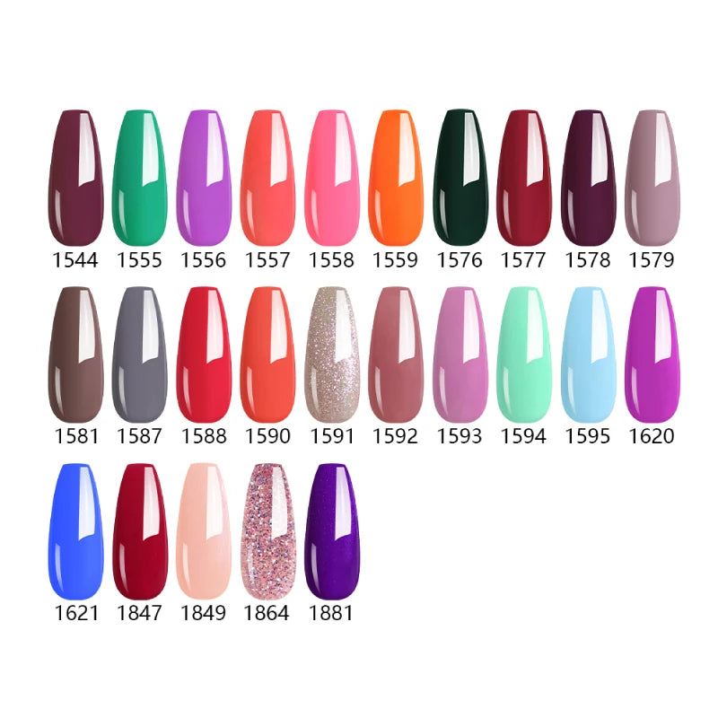NAILCO Springsummer Hybrid Gel Nail Polish Semi-permanent UV Varnish Qme