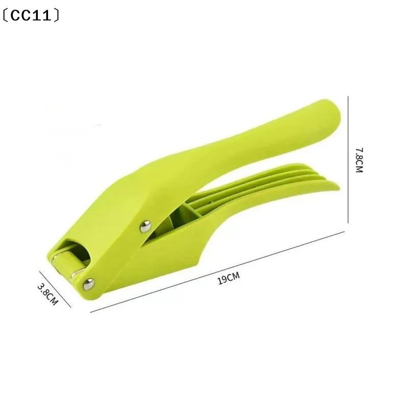 2-in-1 Multifunctional Garlic Press Pressing Mash Sliced Vegetable Qme
