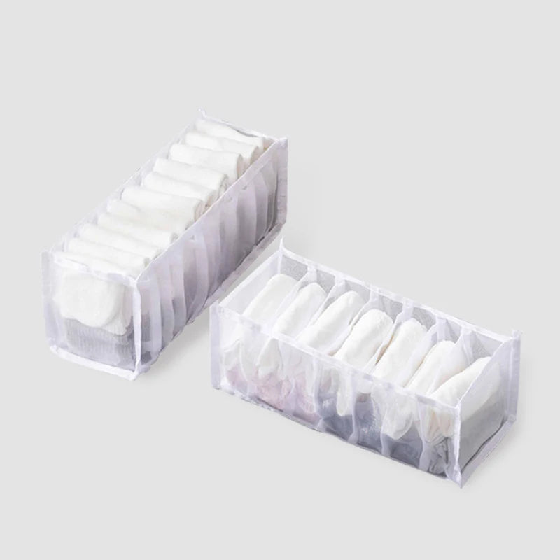 Home Mesh Sock Organizer Box Wardrobe Dormitory Storage Bag 11 7 6 Qme