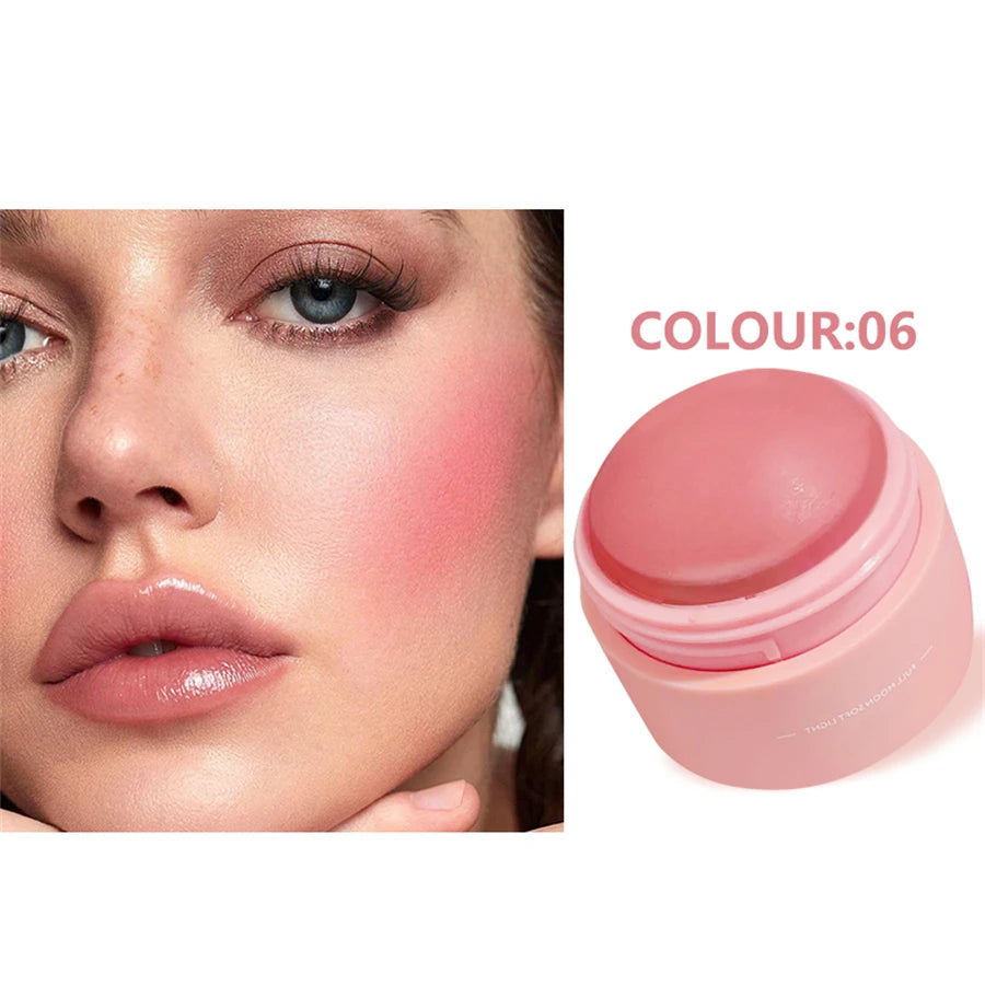 6 Colors Waterproof Blush Cream Long-lasting Multi-use Makeup Women Qme 06