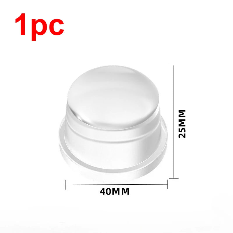 1-8Pcs Clear Soft Silicone Door Stopper Anti Collision Wall Guard Adhesive Rubber Bumper Protector For Door Handle Cabinet Qme 1pc