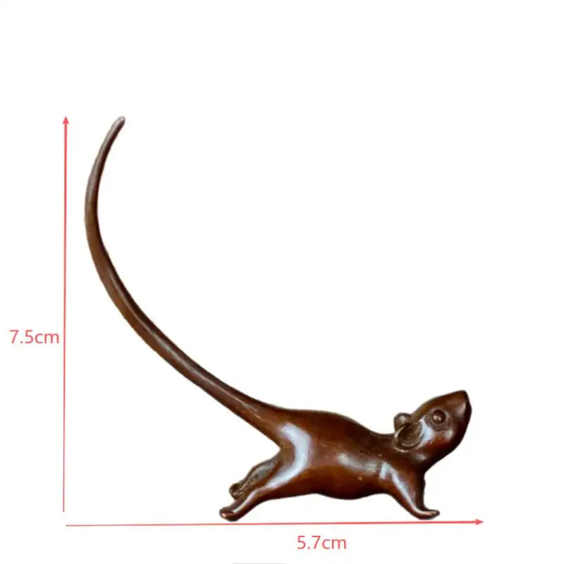 Copper Rat Ornament Home Decoration Accessories Long Tail Mouse Qme Default Title