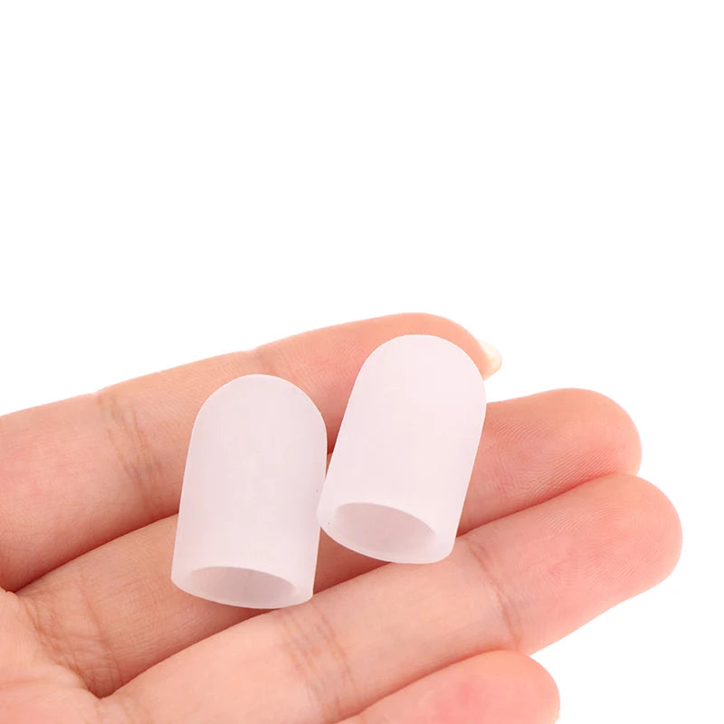 Silicone Gel Tube Bandage Finger Toe Protectors Foot Feet Soothing Qme